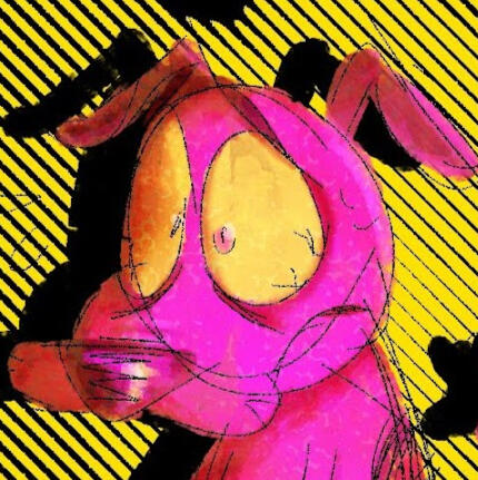 Art of Courage the Cowardly Dog, scared